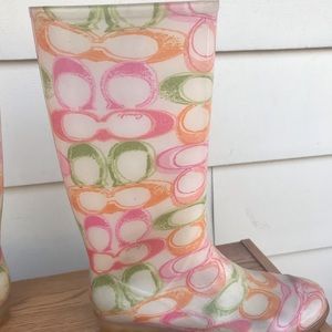Coach Poppy rain boots
